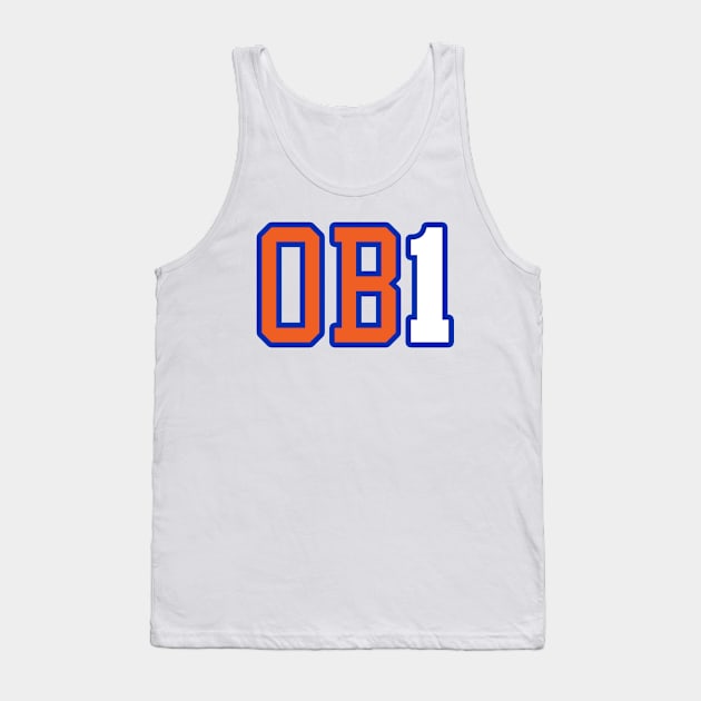 Obi Toppin - 'OB1' - New York Knicks (WHITE) Tank Top by ny_islanders_fans